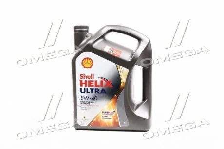 Олива моторна SHELL Helix Ultra SAE 5W-40 (Каністра 5л) Shell 550073591