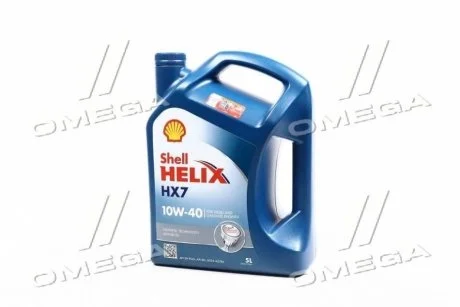 Олива моторна SHELL Helix HX7 SAE 10W-40 (Каністра 5л) Shell 550070413
