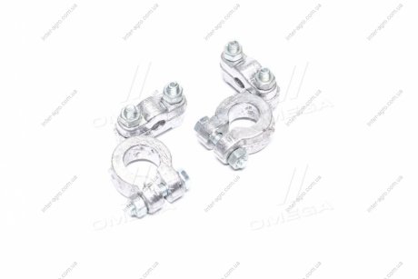 Клемма аккумулятора РЕМОНТ 2шт, свинец, усиленная, 380гр, "боковая планка" КАМАЗ, МАЗ, Тракторы АВТО-СОЮЗ 88 11-3703210-24