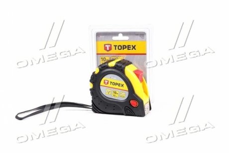 Рулетка стальная лента 10 м x 32 мм, магнит Topex 27C340