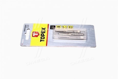 Метчики M4, набор 3шт.*1 уп. Topex 14A204