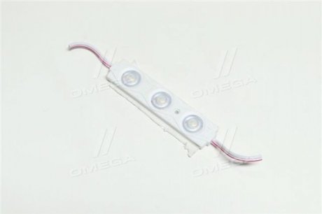 Фото 1 - діодний модуль 12V 3 LED (5730) з лінзою 1,2W колір світіння біл. (85mm*15mm) (ви-во) Китай 12V/1,2w Діодний модуль 12V 3 LED (5730) з лінзою 1,2W колір світіння біл. (85mm*15mm) (ви-во) Китай 12V/1,2w (фото 1)