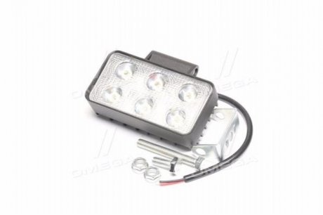 Фото 1 - фара LED прямоугольная 18W, 6 ламп, 100*70*30мм, узкий луч с линзой 12/24V.) Китай 27100050 Фара LED прямоугольная 18W, 6 ламп, 100*70*30мм, узкий луч с линзой 12/24V.) Китай 27100050 (фото 1)