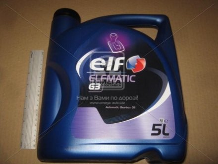 Масло трансмиссии. Elfmatic G3 ATF 3 (Канистра 5л) Elf 213855 (фото 1)