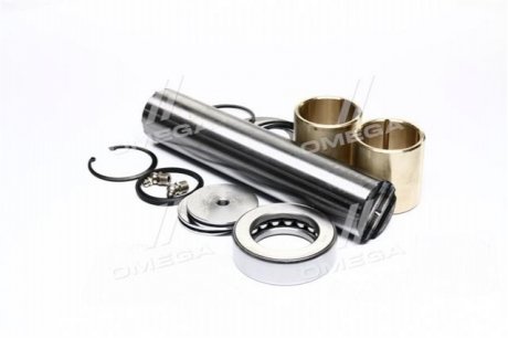 Шкворень в комплекте МАЗ, МАН (подшипники ПРЕМИУМ, к-кт на одну сторону)) DETALKA 64221-3000100-01 (фото 1)