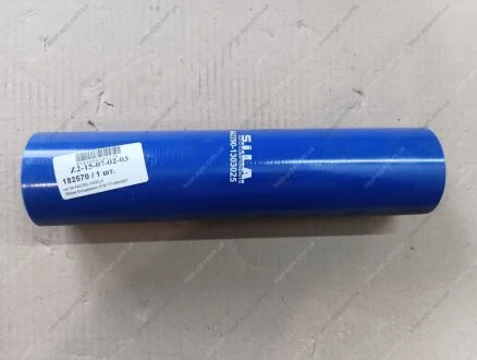 Патрубок радіатора МАЗ прямий D=60 L=290 силіконовий (S.I.L.A.) S.I.L.A. 642290-1303025