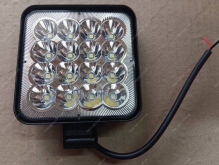 Фара LED квадратна 48W (16 діодів) (8,5см х 8,5см х 1,5см) 3D лінза Mini (ДК) Дорожня карта DK 3723