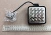 Фара LED квадратная 48W (16 диодов) (8,5см х 8,5см х 1,5см) 3D линза Mini Дорожня карта DK 3723 (фото 3)