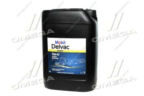Масла моторное Delvac Modern 10W-40 Super Defense V1 (Канистра 20л) MOBIL 157342 (фото 1)