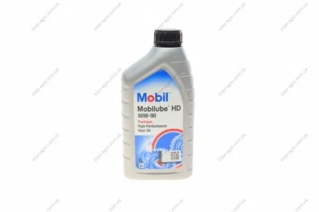 Олива трансміс. Mobilube HD 80W-90 API GL-5 (Каністра 1л) MOBIL 142132