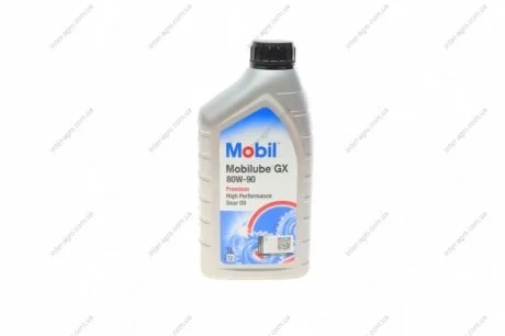 Олива трансміс. Mobilube GX 80W-90 API GL-4 (Каністра 1л) MOBIL 142116