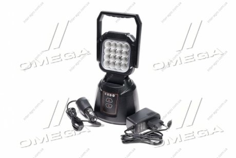 Фара LED квадратна 48W, 16 ламп, 3500Lm, 12/24V Зарядна, переносна (LITLEDA, JUBANA) Jubana, Литва 453701118 (фото 1)