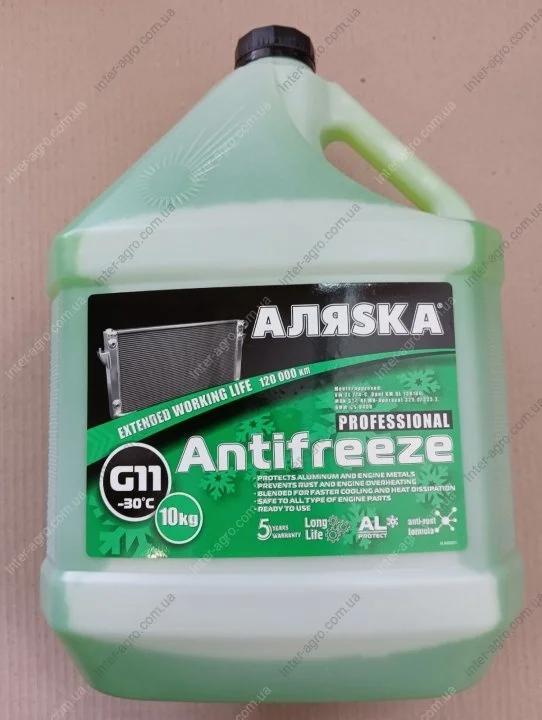 Антифриз Аляска ANTIFREEZE-30 (зеленый) 10кг АЛЯSКА 9009 (фото 1)