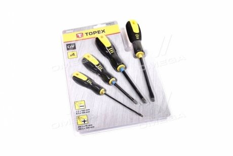 Отвертки, набор 4 шт. Topex 39D933 (фото 1)
