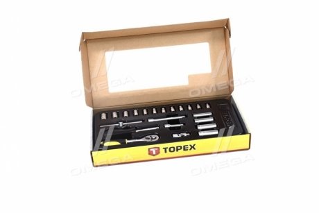 Набор сменных головок 1/4", 21 шт.. Topex 79R511 (фото 1)
