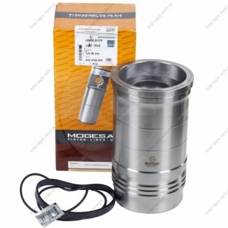 Гильзо-комплект ЯМЗ-236, 238 (Г, П с нирезист. вставкой, кольца, палец) A42 4760-000 П/К (Turkey) Турция 236-1004005-T (238Б) (фото 1)