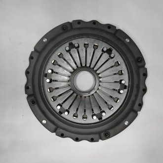 Фото 1 - диск сцепления нажимной ЯМЗ-184 в сб. с кожухом (корзина) JFD 184-1601090 Диск сцепления нажимной ЯМЗ-184 в сб. с кожухом (корзина) JFD 184-1601090 (фото 1)