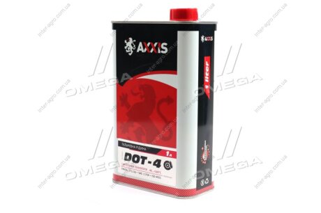 Жидкость тормозная AXXIS DOT4 (Канистра 1л) AXXIS Польша AX-26461