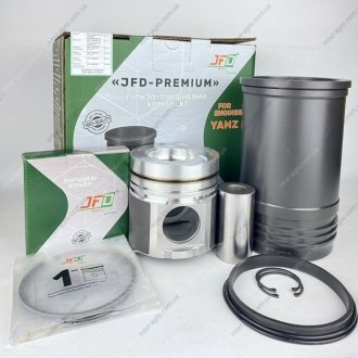 Гильзо-комплект ЯМЗ ЕВРО-2 (ГП+Кольца+палец+ст/к+уплот.) (общ.гол.) "-PREMIUM" П/К JFD 7511.1004006-10 JFD