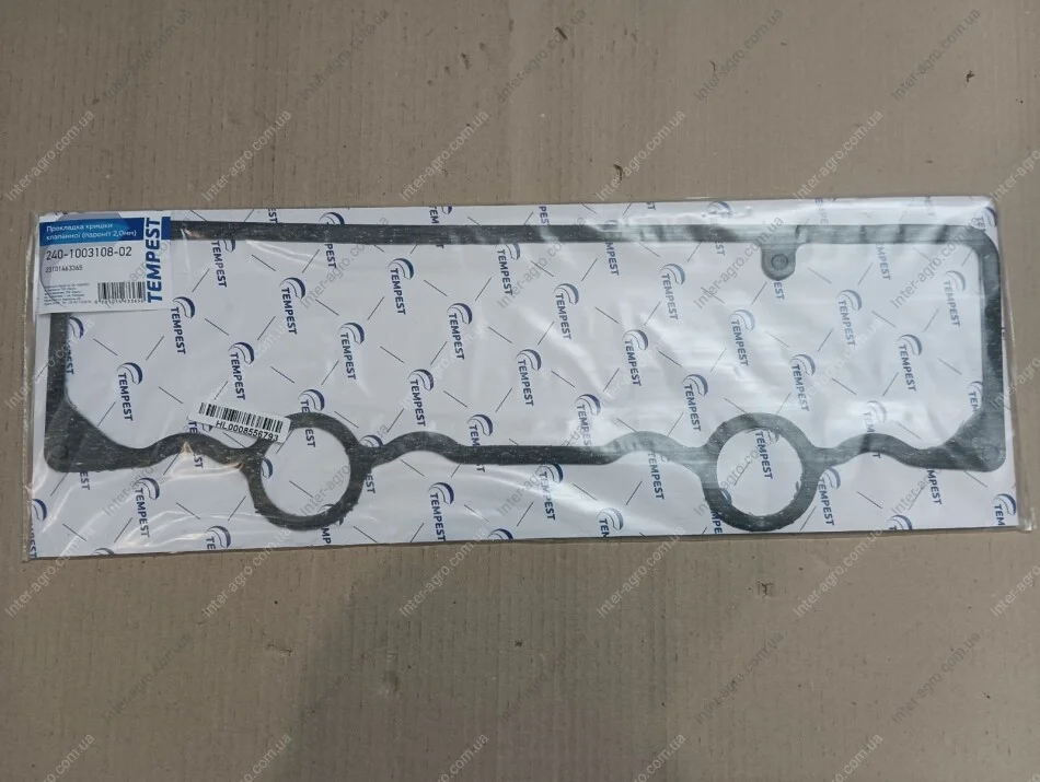 Прокладка клапанной крышки Д 240-243 нижняя (паронит 2,0мм) (TEMPEST) Tempest 240-1003108-02 (фото 1)