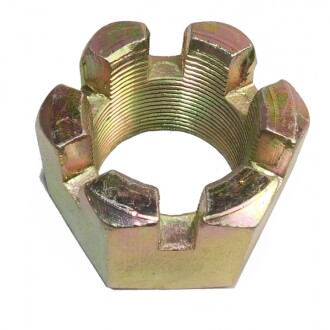 Фото 1 - гайка М33х1,5 пальца реактивного КАМАЗ, КРАЗ корончатая высокая 35мм S.I.L.A. 349605-П29 Гайка М33х1,5 пальца реактивного КАМАЗ, КРАЗ корончатая высокая 35мм S.I.L.A. 349605-П29 (фото 1)