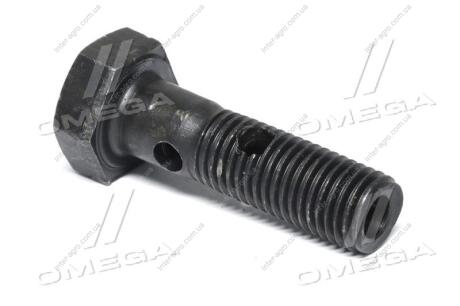 Болт-штуцер обратки МТЗ М8х1 L=28 мм, 2 отверстия (ДК) Дорожня карта 240-1104787-Б