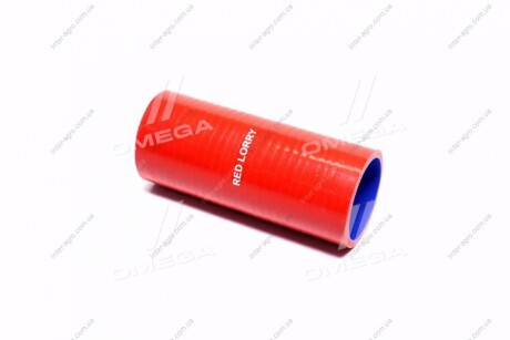 Патрубок радіатора УРАЛ 4320 нижній (СИЛІКОН червоний, D=58 мм, L=155 мм) АВТО-СОЮЗ 88 4320-1303057