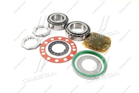 Ремкомплект ступицы КАМАЗ колеса заднего (подшипники, сальник ПРЕМИУМ, ПАРОНИТ, смазка) DETALKA 864129 (фото 1)