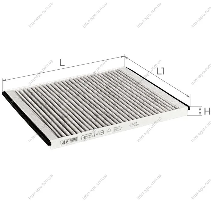 Фільтр салону CHEVROLET EUROPE (GM) AVEO вугільний (вир-во ALPHA FILTER) Альфа Фільтр ТОВ AF5143a (фото 1)