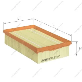 Фільтр повітряний BMW 3 (E30) 82-91, 5 (E28) 81-87 (вир-во ALPHA FILTER) Альфа Фільтр ТОВ AF1693