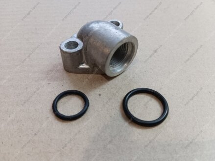 Фланец насоса угловой универсальный НШ-10 (РВД S=24, М20X1,5) (алюм.) (ВЗТА) Винницкий Агрегатный завод 10-0101036