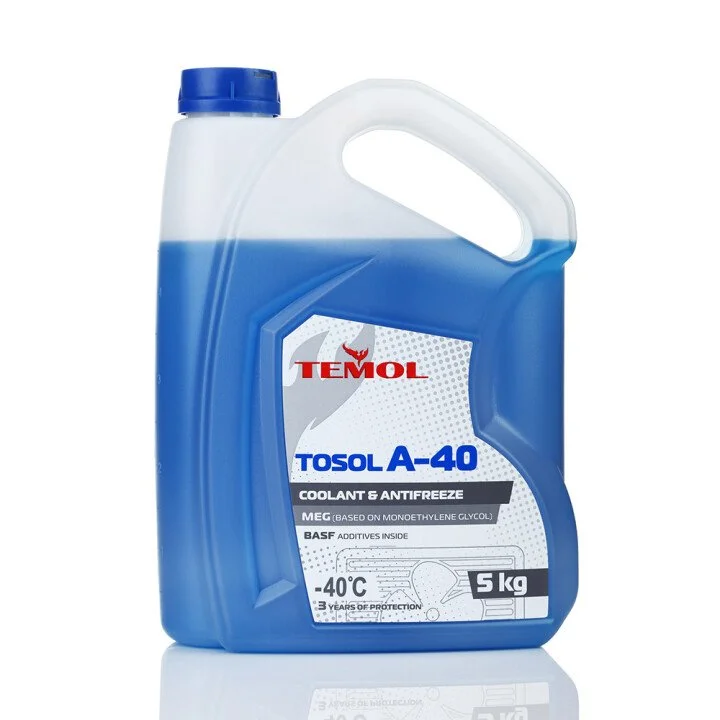 Тосол А40 (-40°C Monoethylenglycol) 5 кг TEMOL Тосол -40°C MEG 5 kg (фото 1)