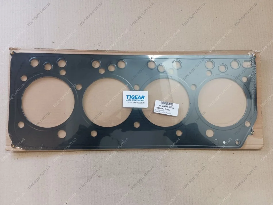 Прокладка головки блоку МТЗ, МАЗ, ПАЗ дв. Д-245 метал (вир-во) TIGEAR 245-1003020 (фото 1)