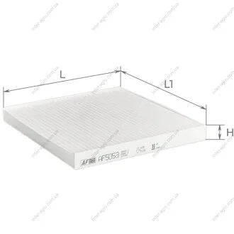 Фільтр салону FIAT DUCATO 06-, CITROEN JUMPER 06-, PEUGEOT BOXER 06- (вир-во ALPHA FILTER) Альфа Фільтр ТОВ AF5053