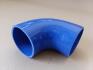 Патрубок турбокомпрессора МТЗ, ПАЗ, ЗИЛ-5301 большой (СИЛИКОН СИНИЙ, D=90 мм, L=110Х110 мм) АВТО-СОЮЗ 88 260-1109009-А (фото 2)