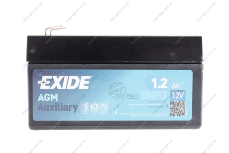 Аккумулятор 1,2Ah-12v Exide AGM AUXILIARY (97х43х58), EN18 EXIDE EK013