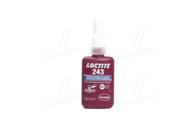 Фіксатор різьби Loctite 243 анаеробний, середньої міцності 50 мл LOCTITE 1335863 (фото 1)