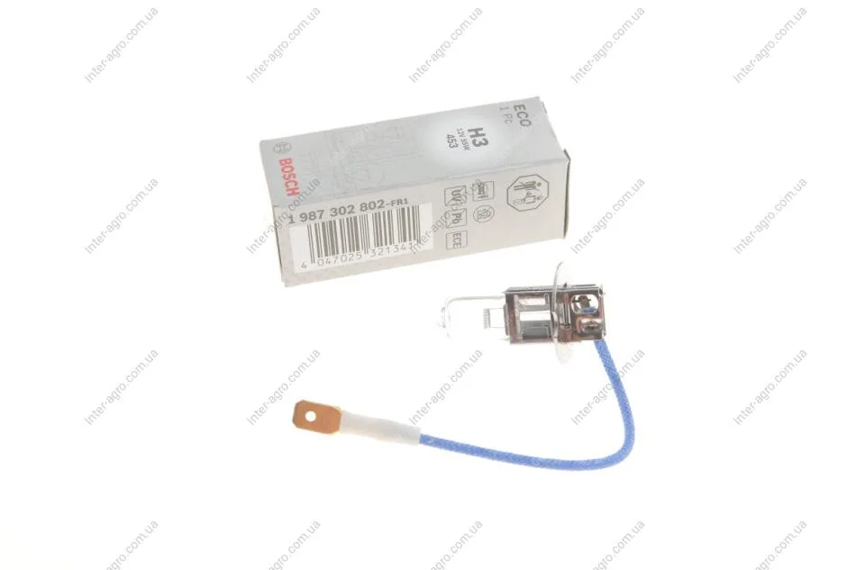 Лампа розжарювання H3 12V 55W ECO (вир-во Bosch) BOSCH 1987302802 (фото 1)