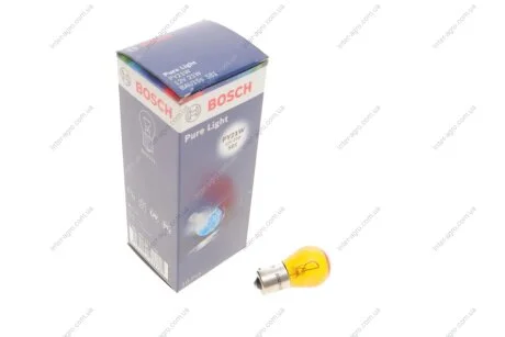 Лампа розжарювання PY21W 12V 21W BAU15s PURE LIGHT (вир-во Bosch) BOSCH 1 987 302 213