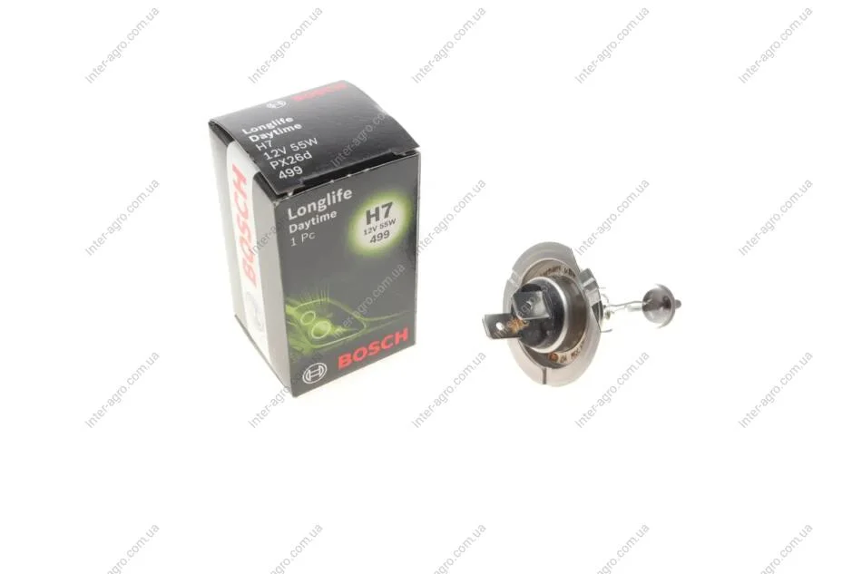 Лампа розжарювання H7 12V 55W PX26d LONGLIFE DAYTIME (вир-во Bosch) BOSCH 1 987 302 078 (фото 1)