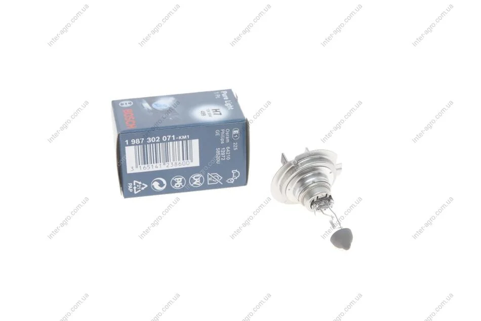 Лампа розжарювання 12V 55W H7 PX26d PURE LIGHT (вир-во Bosch) BOSCH 1 987 302 071 (фото 1)