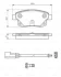 Колодка гальм. диск. FORD TRANSIT, задн. (вир-во Bosch) BOSCH 0 986 494 171 (фото 5)