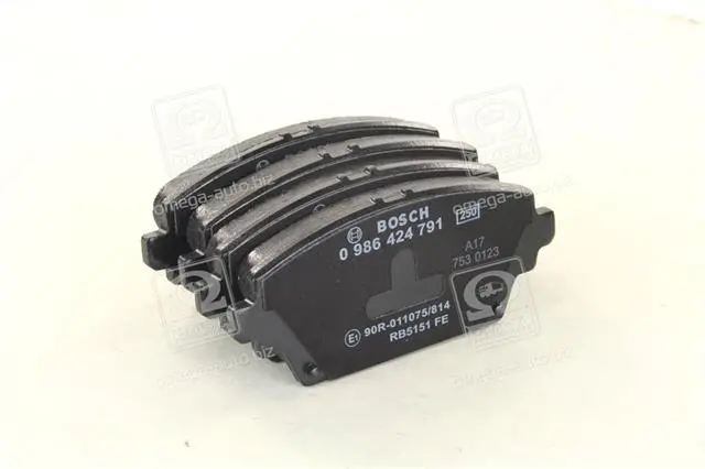 Колодка гальм. диск. NISSAN ALMERA передн. (вир-во Bosch) BOSCH 0 986 424 791 (фото 1)