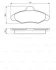 Колодка гальм. диск. FORD ESCORT передн. (вир-во Bosch) BOSCH 0 986 460 949 (фото 6)