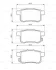 Колодка гальм. диск. HONDA ACCORD 08- задн. (вир-во Bosch) BOSCH 0 986 494 338 (фото 3)