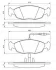Колодка гальм. диск. PEUGEOT 306 передн. (вир-во Bosch) BOSCH 0 986 461 764 (фото 6)