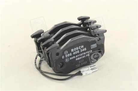 Колодка гальм. диск. RENAULT CLIO передн. (вир-во Bosch) BOSCH 0 986 466 346